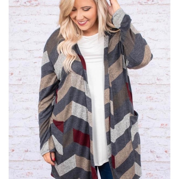 Chic Soul Sweaters - Chic Soul Burgundy Cardigan